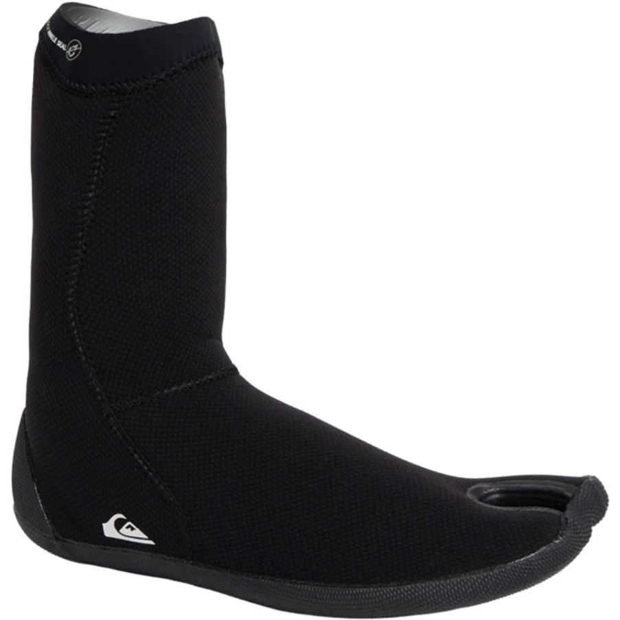 2026 Quiksilver Mens Highline 3mm Split Toe Sock Boot 25AW193504 - Black